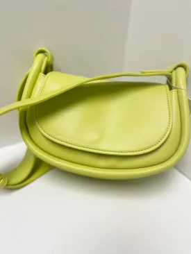 Lime Crossbody Bag with Flap