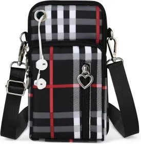 Nylon Crossbody Wallet - Travel Phone Purse, Shoulder Bag, Arm Bag