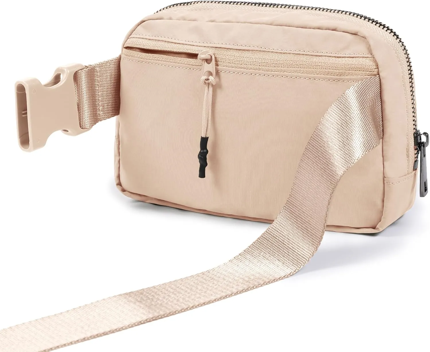 ODODOS Unisex Mini Belt Bag with Adjustable Strap Small Fanny Pack for Workout Running Traveling Hiking, Irish Cream
