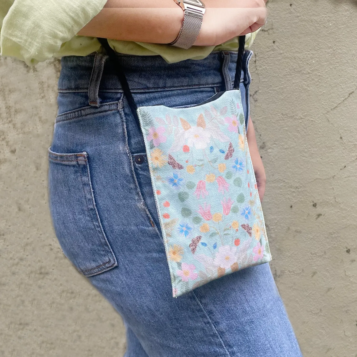 Pale Blooms Walking Cross Body Sling
