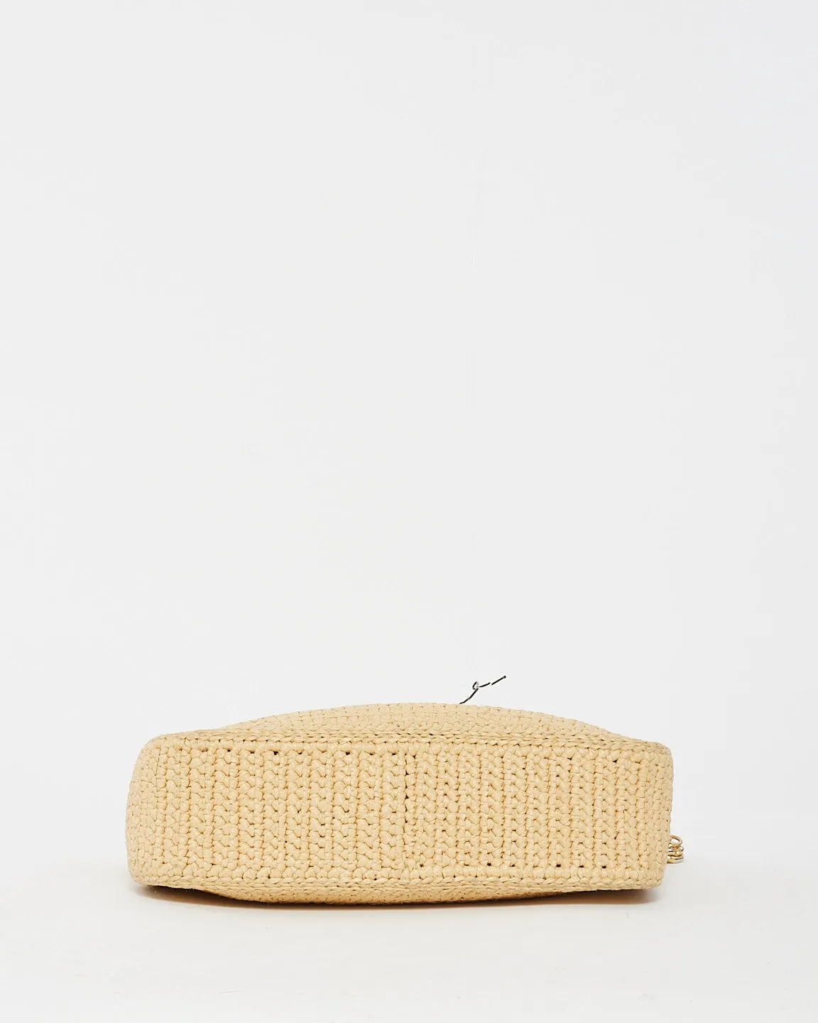 Prada Beige Raffia 2005 Re-Edition Crochet Crossbody Bag