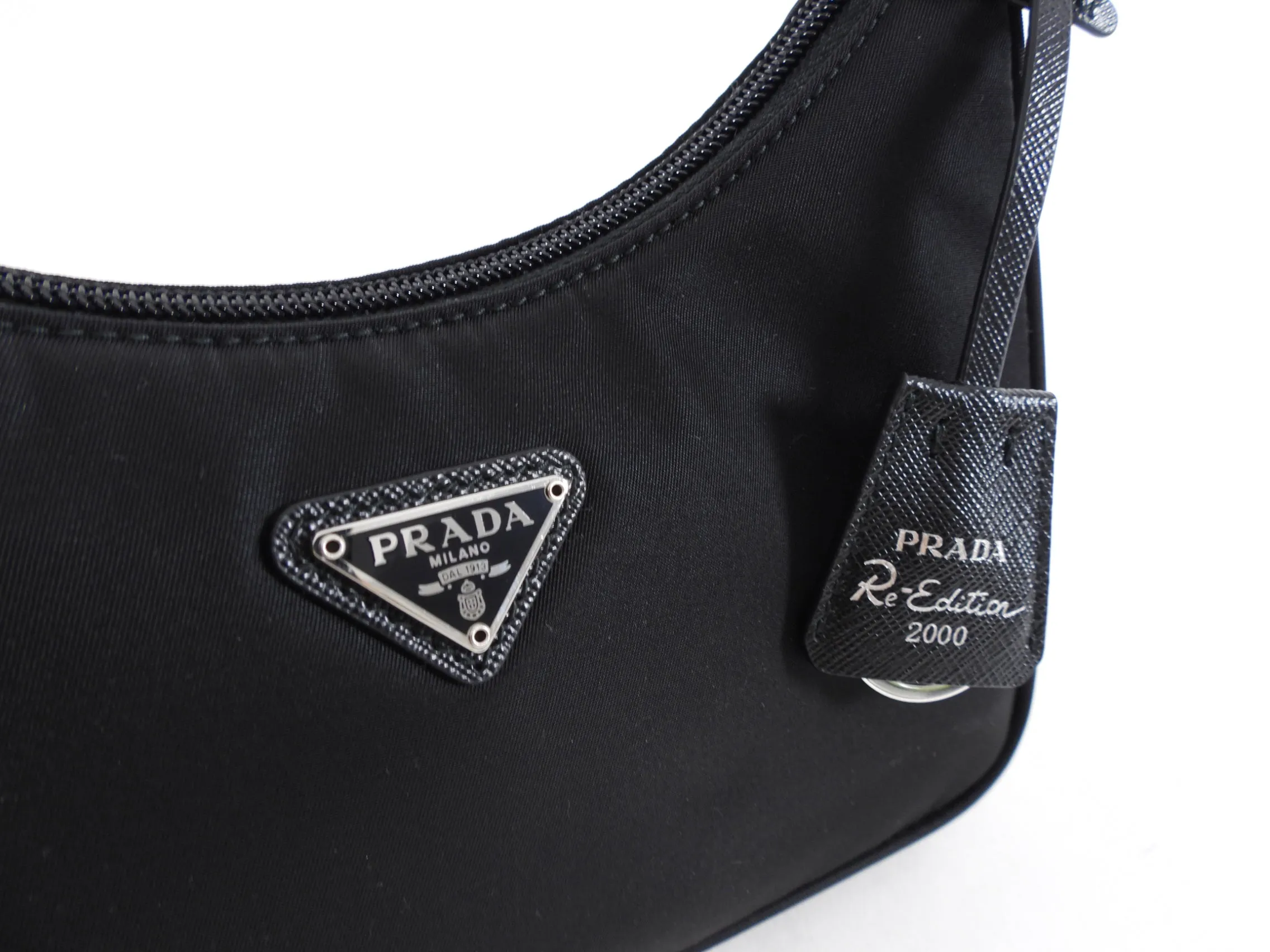 Prada Black Nylon Mini Re Edition 2005 Bag