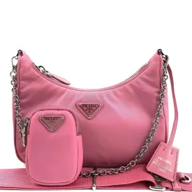PRADA Re-Edition 2005 Pink Bag Multi