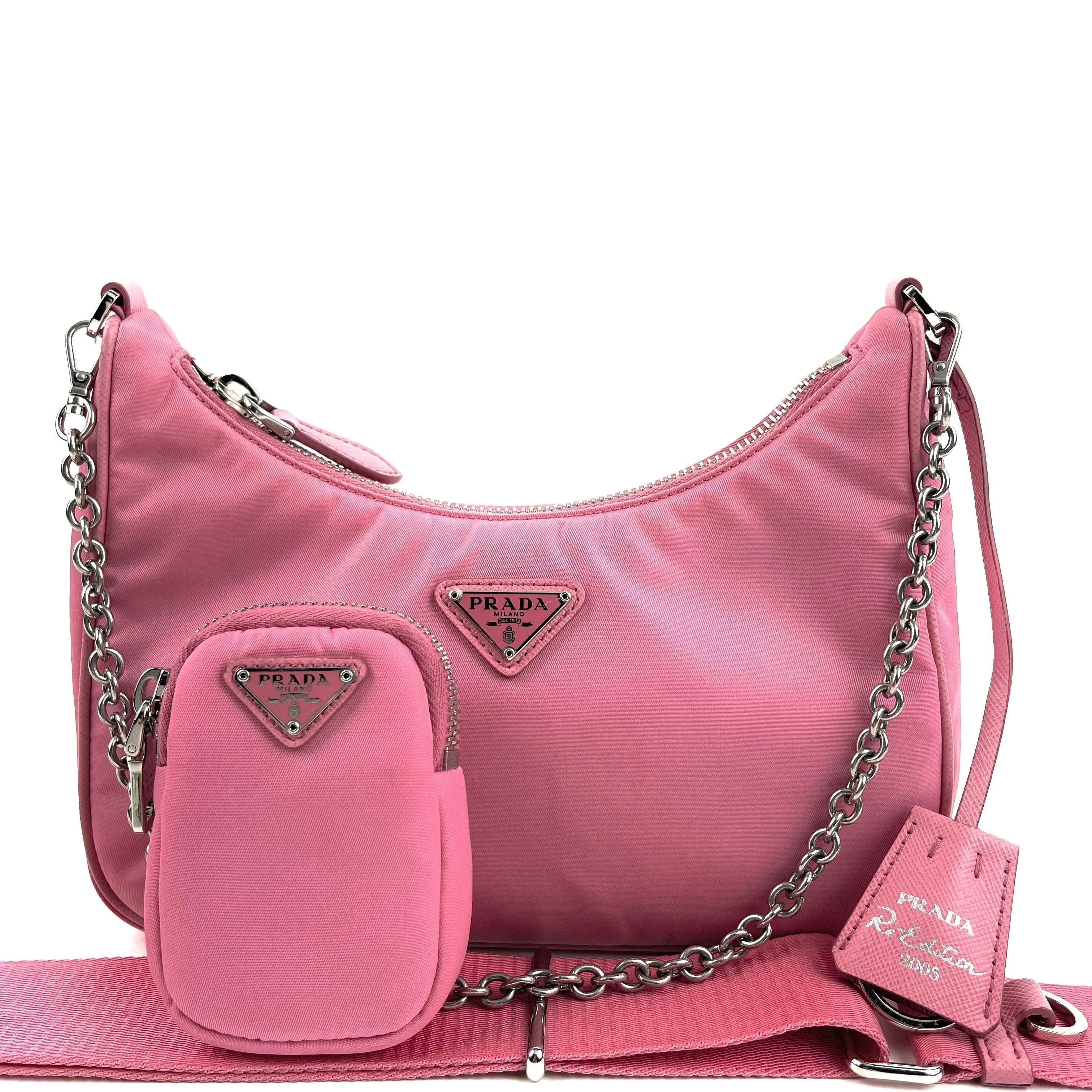 PRADA Re-Edition 2005 Pink Bag Multi