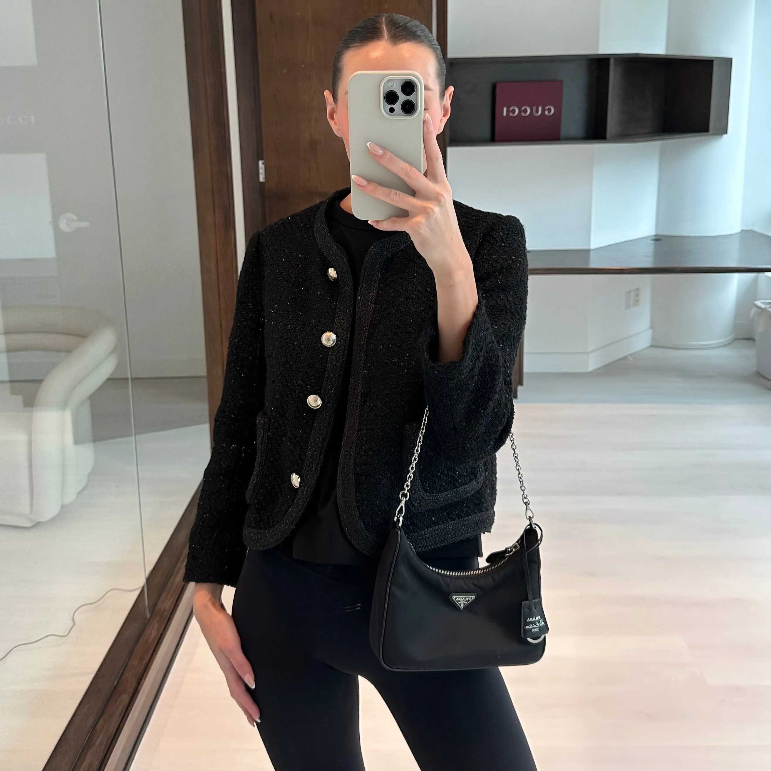 Prada Re-Edition 2005 Shoulder Bag Black
