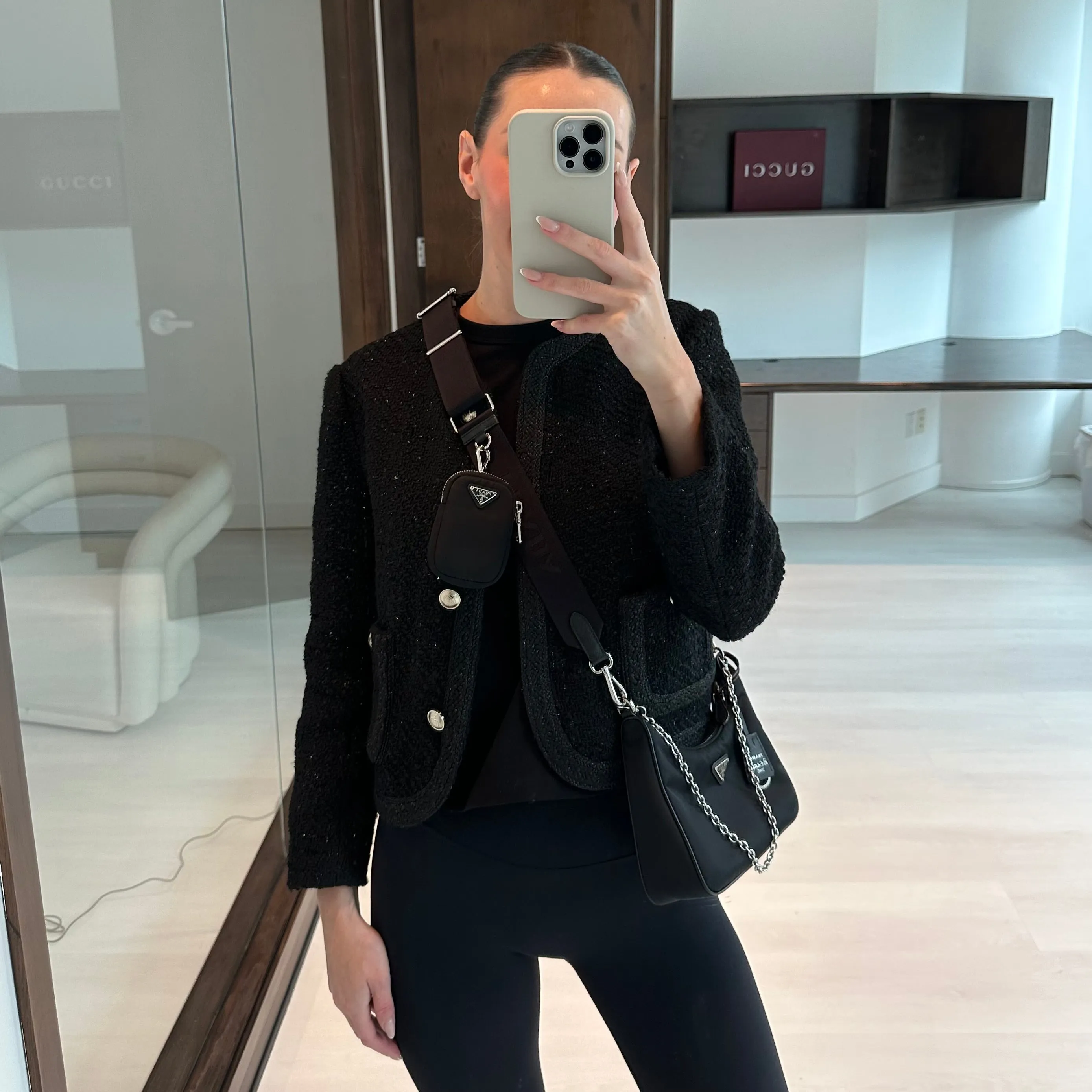 Prada Re-Edition 2005 Shoulder Bag Black