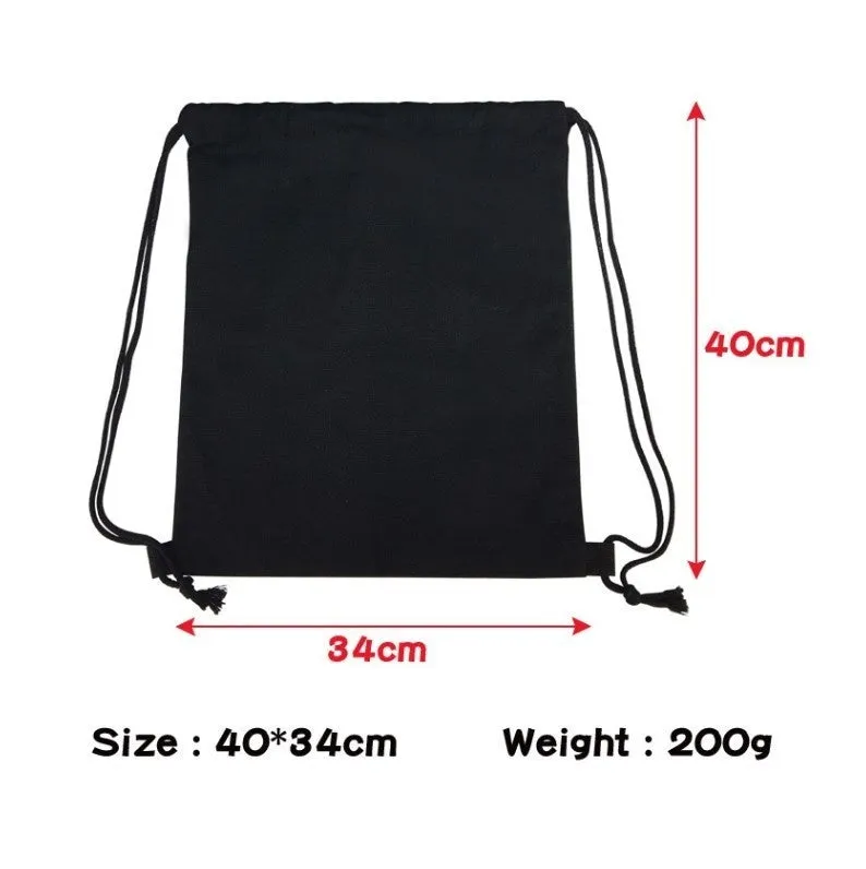 Sailor Moon Cotton Student Backpack School Bag Shopping Drawstring Bags