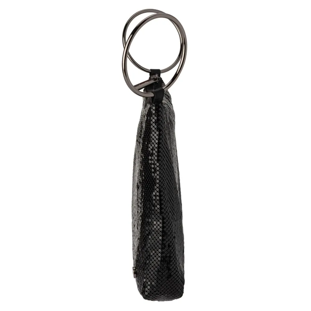 SHAR Black Mesh Convertible Bag