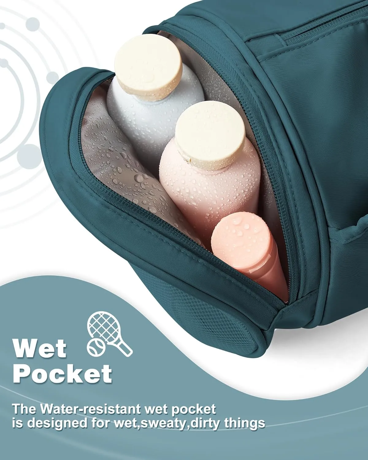 Small Gym Bag for Women,Waterproof Workout Bag Mini Duffle Bag Womens Spotrs Gym Bags Small Travel Duffel Bag with Wet Pocket Carry on Weekender Bags for Dance Swimming,Gym,Yoga,Fitness Dark Blue