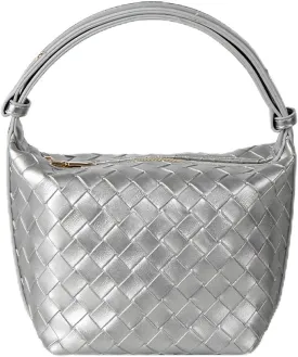 Small Size Leather Woven Women's Tote Bag Woven Leather Mini Lightweight Luxury Crossbody