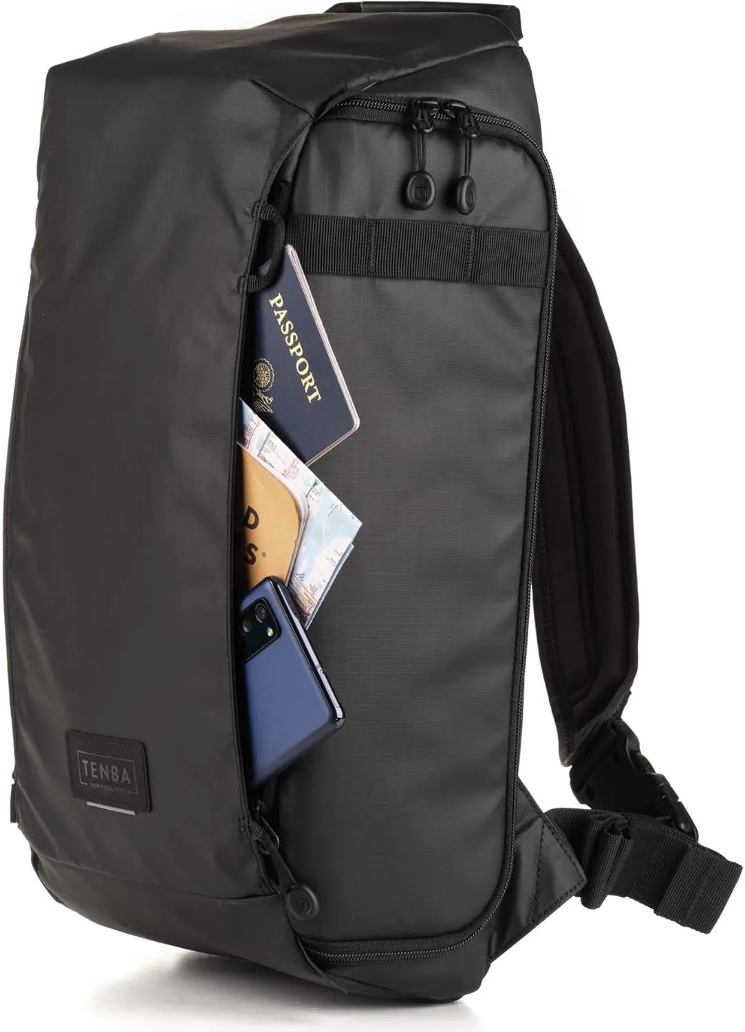 Tenba Solstice v2 16L Sling Bag for DSLR and Mirrorless cameras and lenses, including supertelephoto zooms  Black (636-432)