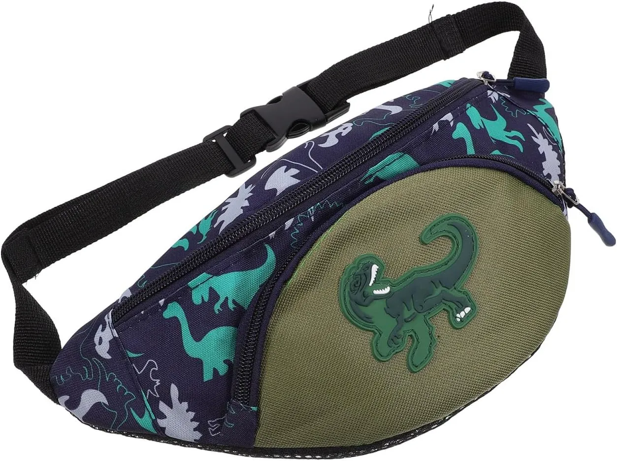 TENDYCOCO Fanny Pack Dinosaur Waist Pack Cartoon Waist Bag Belt Bag for Kids