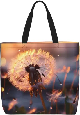 Tote Bag for Women Dark road to mountains Shoulder Bag with Zipper Handbag Large Capacity Reusable Grocery Bag