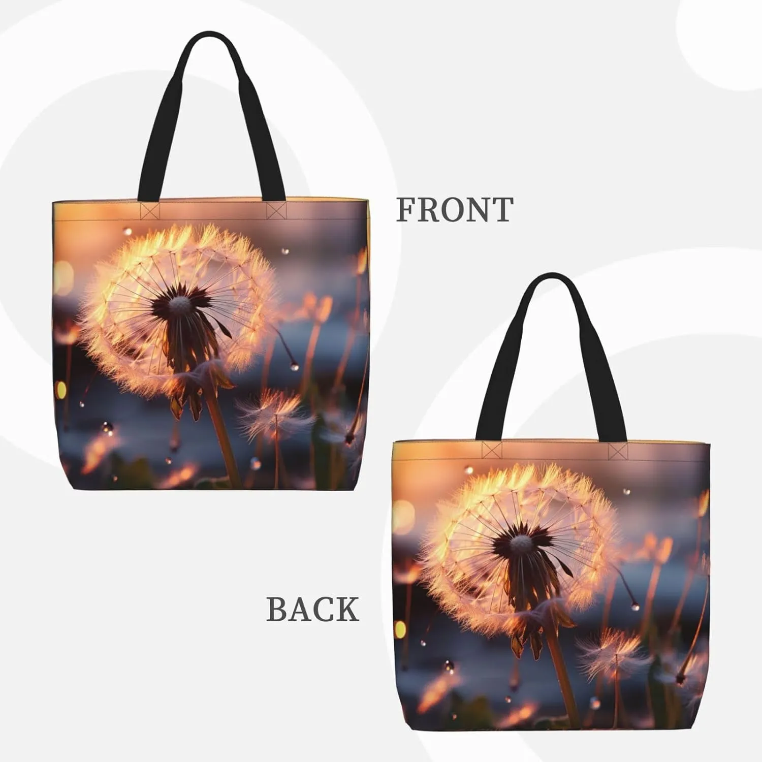 Tote Bag for Women Dark road to mountains Shoulder Bag with Zipper Handbag Large Capacity Reusable Grocery Bag