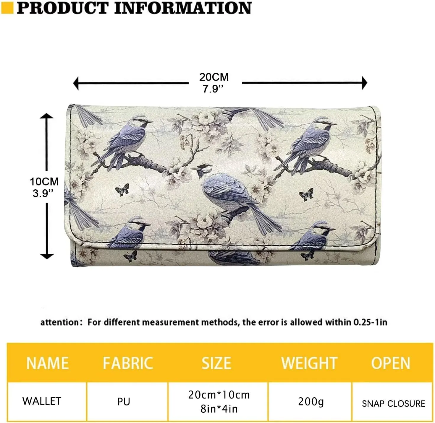 Union Jack Long Wallet for Women, London Landmark Printed Leather Trifold Slim Clutch Wallets with ID Window, Big Ben Print Billfold Purse Credit Card Holder