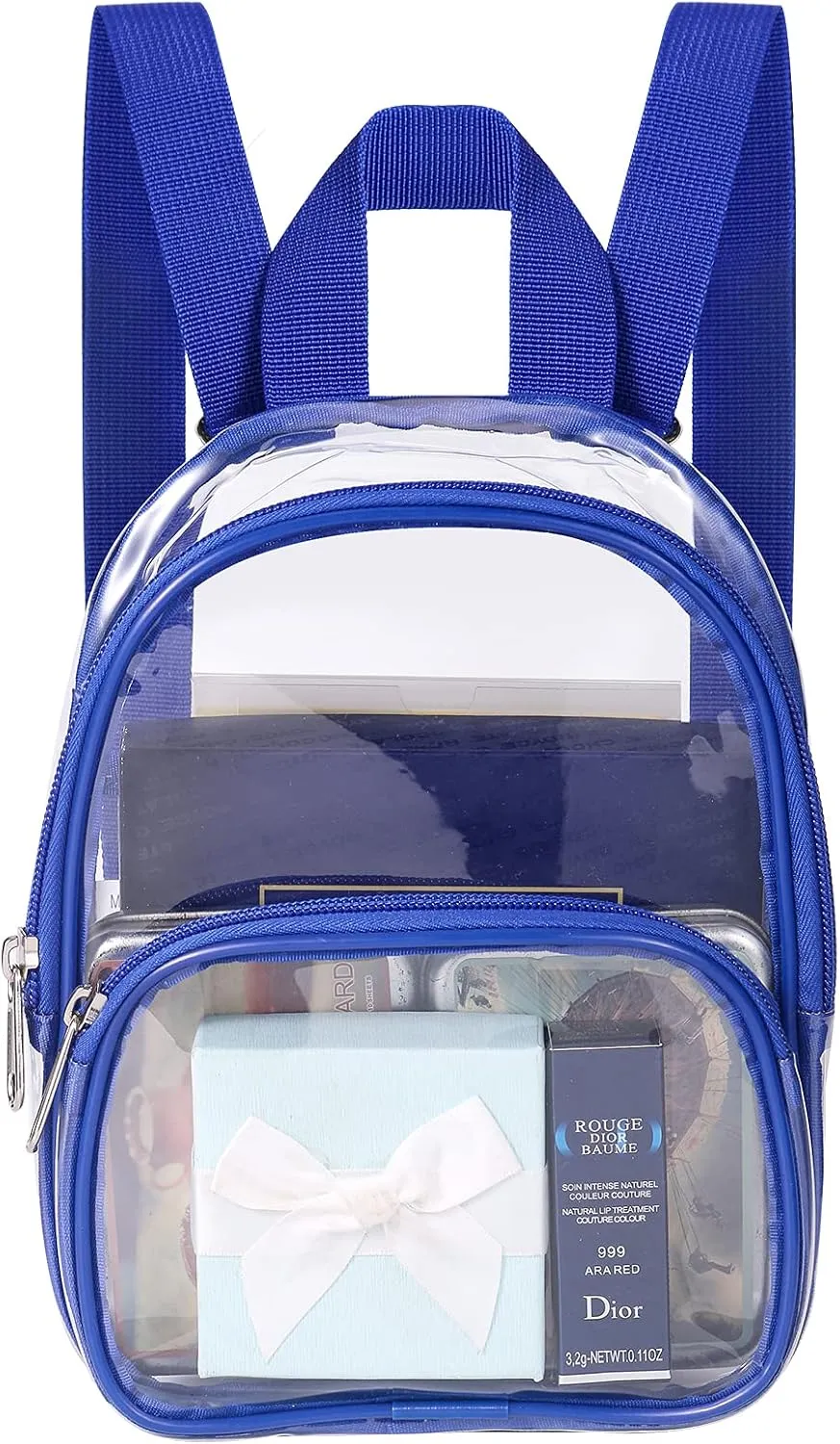 USPECLARE Clear Mini Backpack Stadium Approved for Little Boys & Girls, Transparent Backpack for Concert, Festival, Sport Events