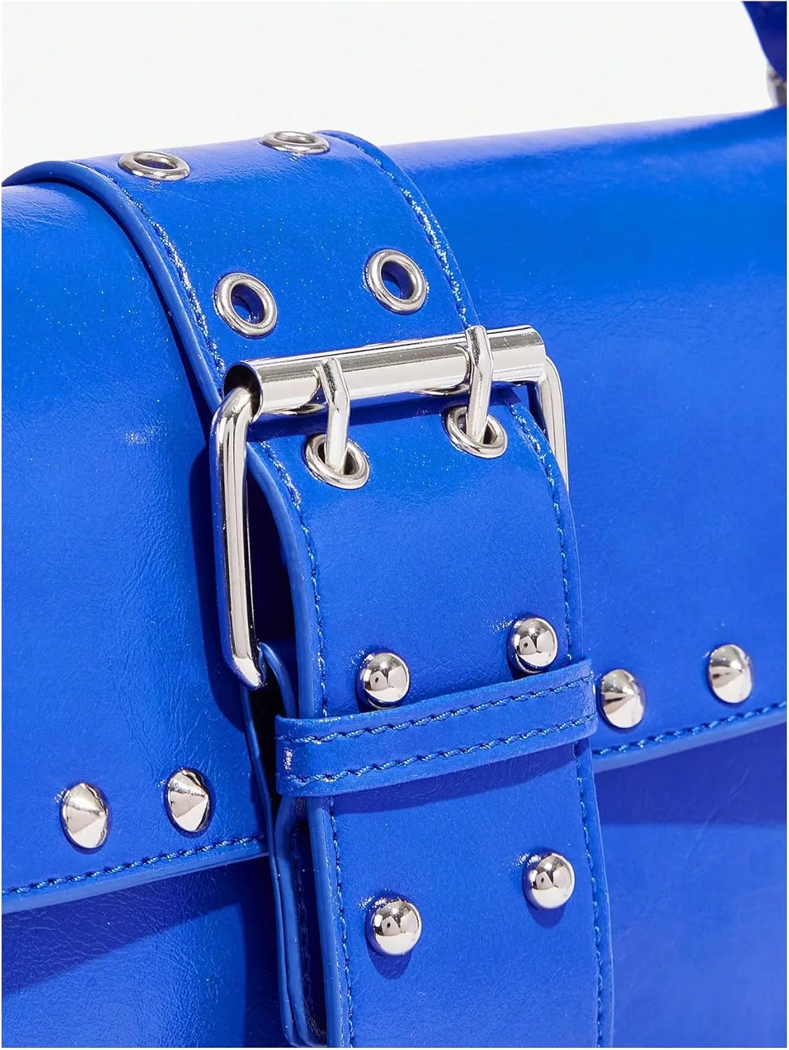 Verdusa Women's Shoulder Bag Y2K Handbag Cute Trendy Goth Studded Rivet Punk Purse