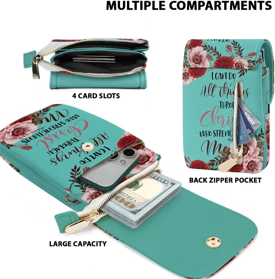 WIRESTER Small Crossbody Cell Phone Bag, Cute Shoulder Bag, Fashionable Bag for Walking, Traveling, Shopping, Working