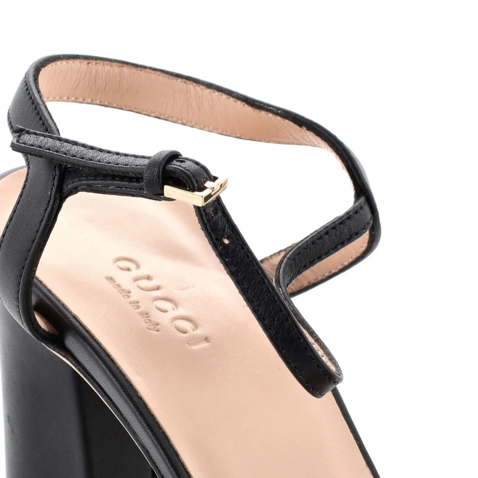 Women's Horsebit Ankle Strap Sandals Leather