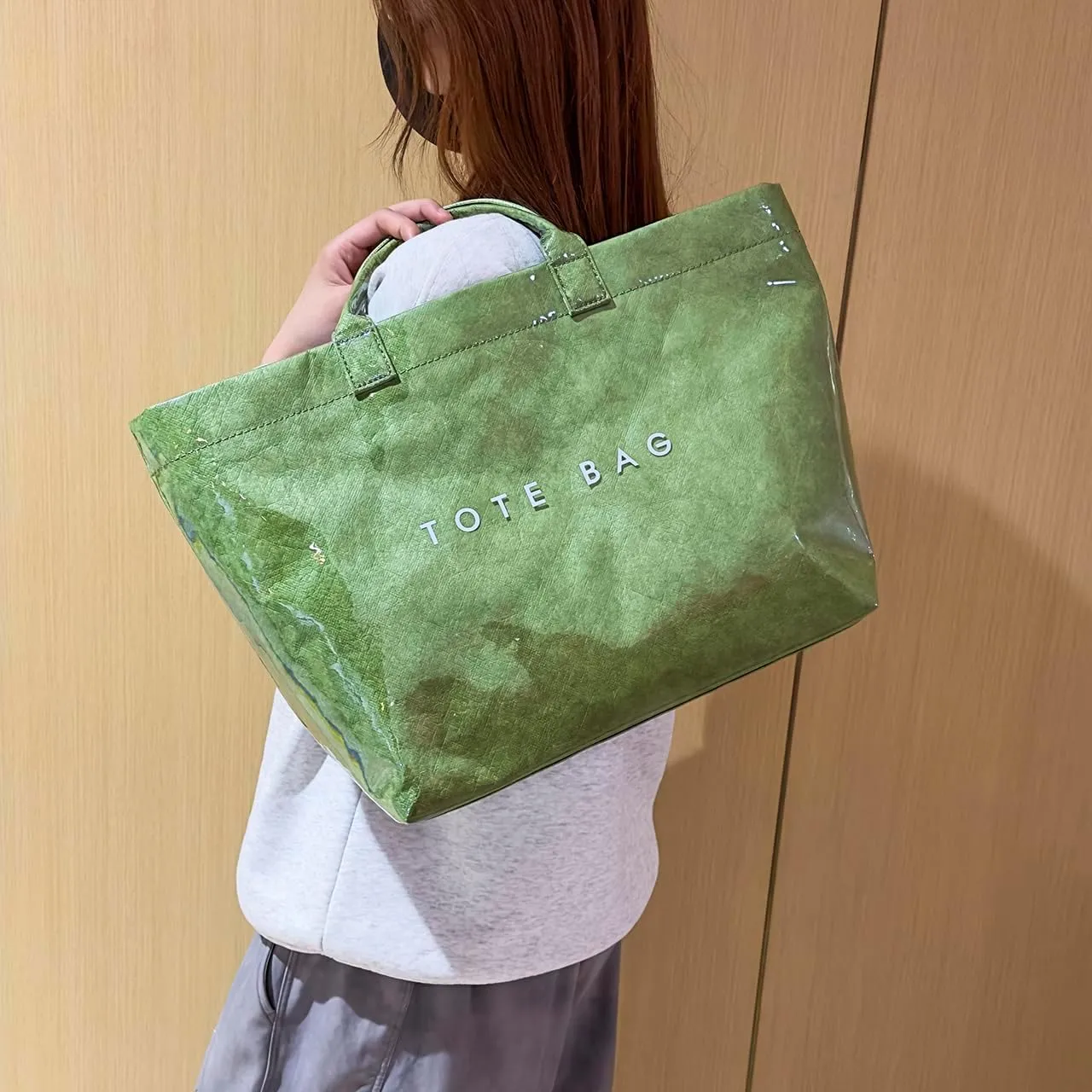 Women's Large PVC Tote Bag Clear Plastic Handbags Top Handle Handbag, Clear Bag for Women Large Carry All Tote Bag
