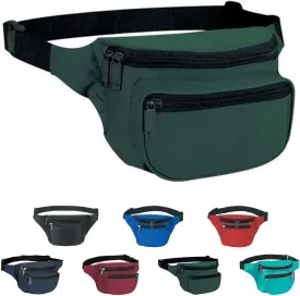 Yens Fanny Pack for Men Women - Waist Bag Pack - Lightweight Belt Bag for Travel Sports Hiking (FN-03 3-Zip, Hunter Green)