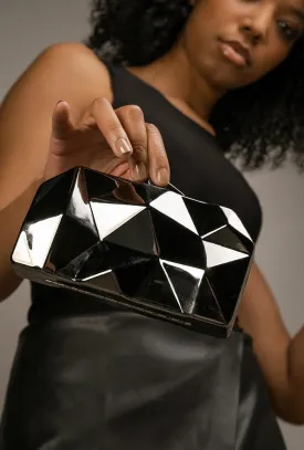 Zaha Clutch Silver